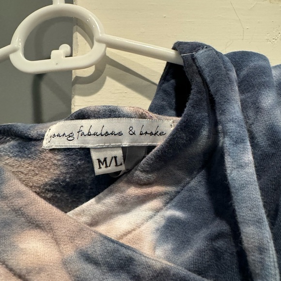 Young Fabulous & Broke- Tie Dye Hoodie Sweatshirt, NWOT, Size Medium/Large - Picture 2 of 7